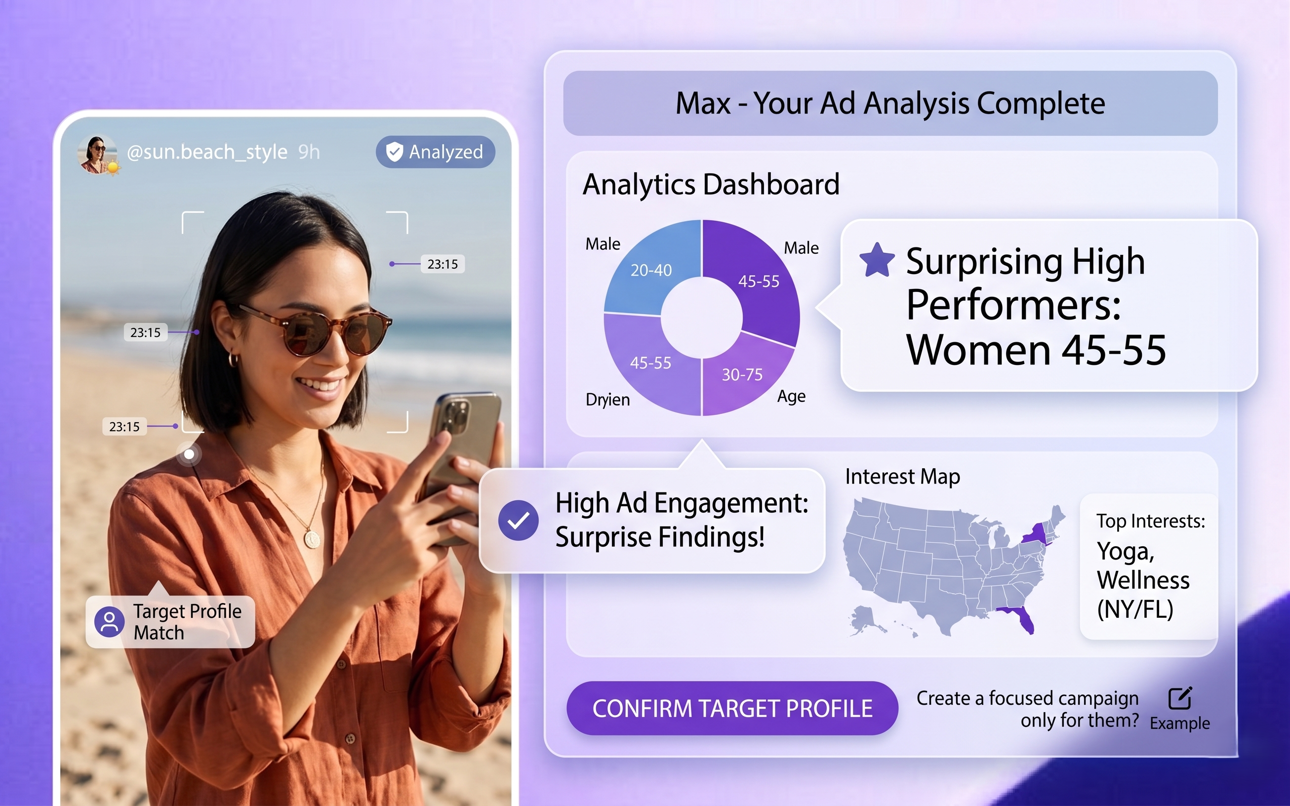 Full analytics and publishing workspace